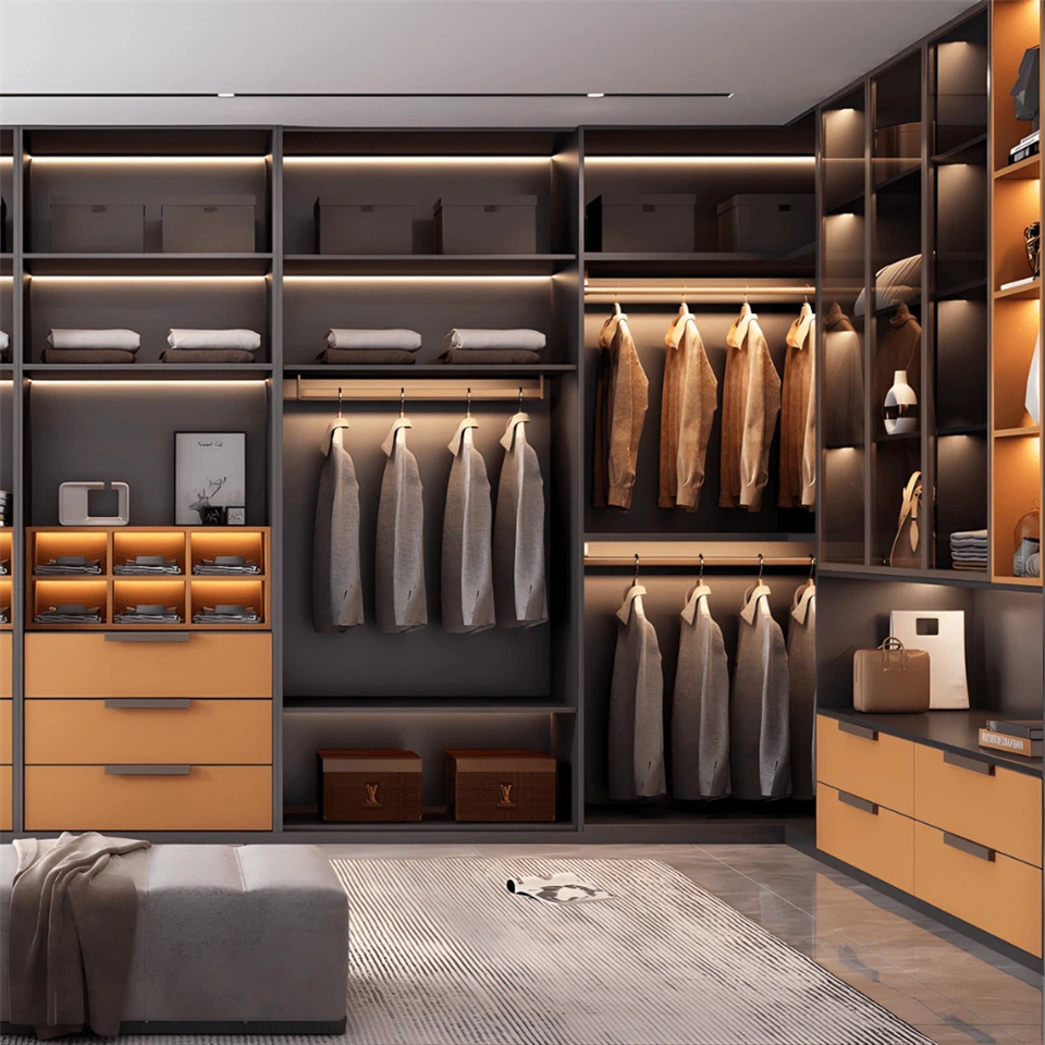 Modern Luxury Walk In Wardrobe